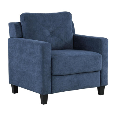 Horatio Navy Chenille Chair