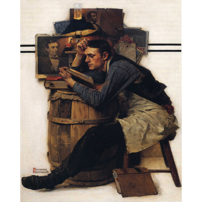 Law Student, 35" H x 28" W