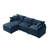 105" Modular Sectional Couch,Upholstered Soft Chenille Fabric Sofa,3 Seater With Ottoman L Shape Sofa-581127997