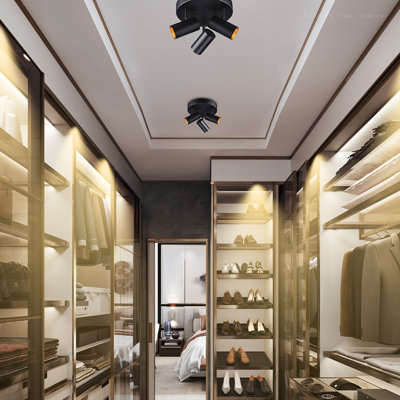 9.84'' 3 -Light Fixed Track Track Kit with Dimmable