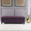Banc de rangement rembourré avec repose-pieds, parfait pour l'entrée ou le bout du lit, multifonctionnel et peu encombrant -1941638150