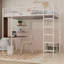 Lit mezzanine en métal avec 2 tablettes et un bureau-113317682-101953789