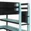 Lit mezzanine en bois avec bureau intégré, rangement latéral, multi-tablettes et éclairage RVB pour une conception peu encombrante-893848352-893848355