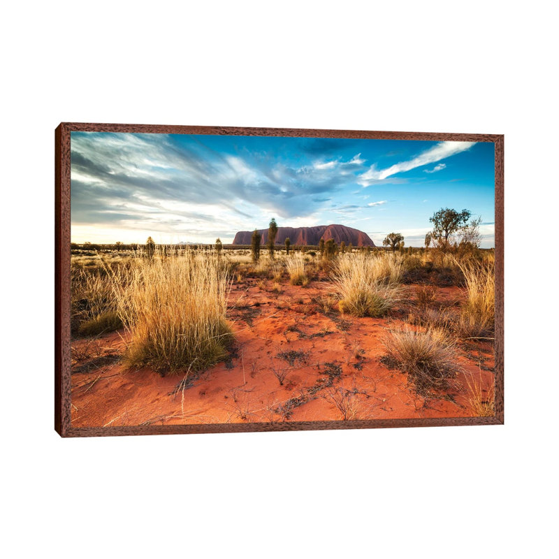 Uluru At Sunset, Australia by Matteo Colombo - Gallery-Wrapped Canvas Giclée on Canvas, Classic Wood Framed