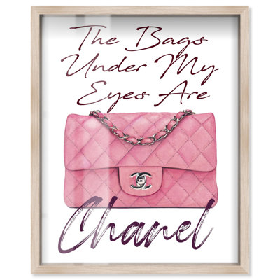 Doll Memories - The bag under my eyes Shadowbox Print Modern Fashion Art by Art Remedy