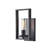 Aliiyah 1-Light 5.9" Antique Black Wall Sconce with Clear Glass