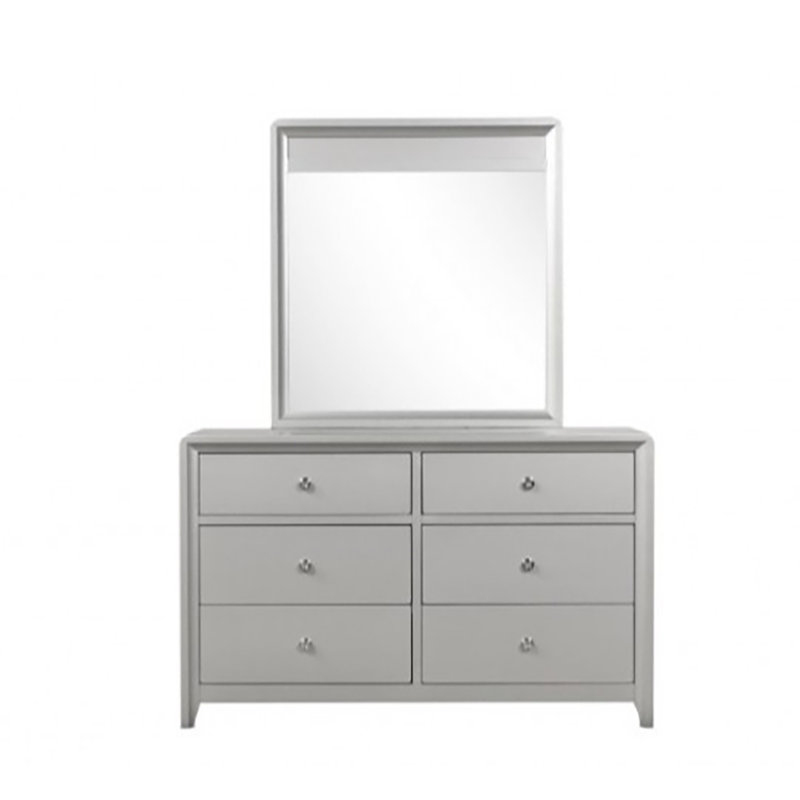 Commode 6 tiroirs avec miroir Edmondfon