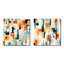 Corvese - Ensemble de 2 collages carrés à formes abstraites-101858967-101858969