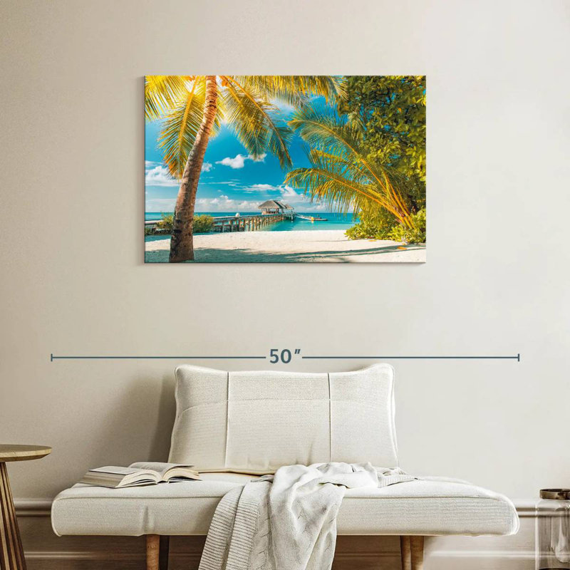 Plage d'été Gillard Maldives, H 24 po x l 36 po