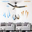 3 - Blade LED Smart Ceiling Fan with Light-403107346-461021576