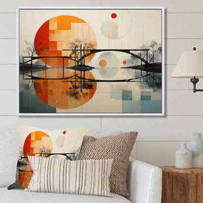 Orange Bridge of Dots II - reproduction imprimée
