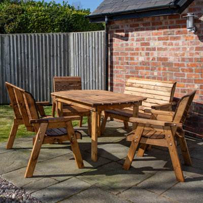 Charleah Rectangular 7 - Piece 6 - Person 180Cm L Outdoor Dining Set