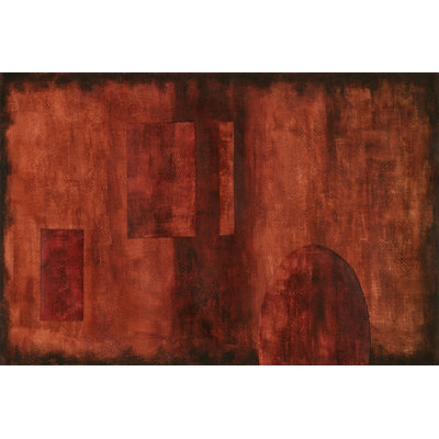 Scarlet Serendipity I 1 Piece Wrapped Canvas Painting