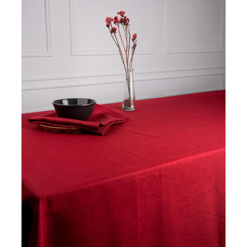 Nappe en lin - 100% lin noir pur - Nappe lavable à la machine pour les tables rectangulaires pour l'automne, Halloween, l'Action de grâce