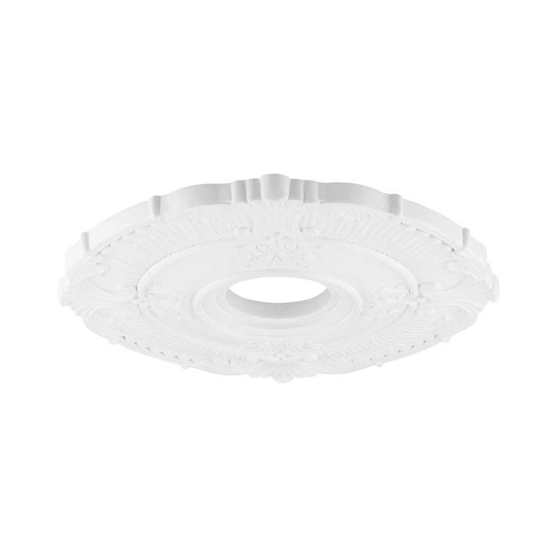 Buckingham White Polyurethane Foam Ornate Ceiling Medallion