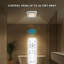 Ventilateur de salle de bain avec lumière DEL RVB, puissant ventilateur de salle de bain de 1,5 pi³ / min avec lumière et télécommande de 110 pi³ / min, plafonnier, carré-116247421