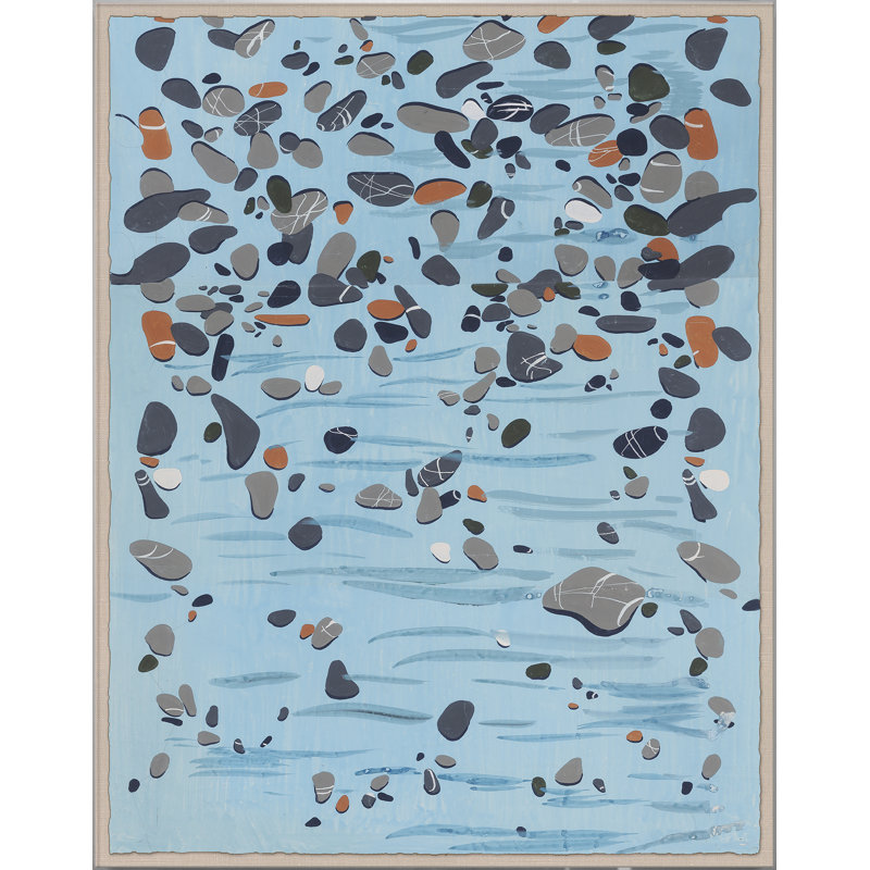Pierres par Paule Marrot - reproduction, Boîte en acrylique, H 56 po x l 44 po x P 1,25 po