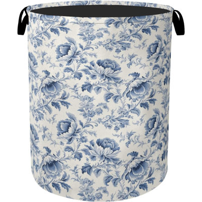 Laundry Basket With Handles - Foldable Hamper For Bathroom/Laundry/Bedroom/Dorm, Washable Fabric Storage Bin