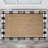  Home Black White Plaid Indoor Outdoor Layering Rug