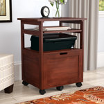 Tamber 29.65'' H x 23.6'' W Printer Stand with Wheels