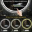Gaulrapp Frameless Rounded Anti Fog LED Lighted Dimmable Wall Mounted Bathroom Vanity Mirror-2083067519