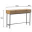 Console Table In Black/Natural Wood Effect Finish