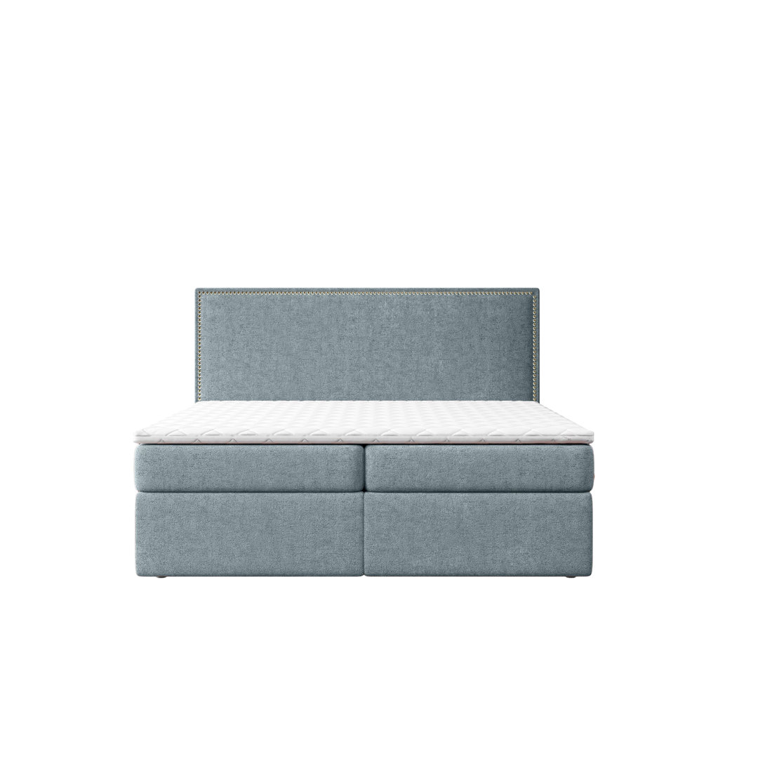 Boxspringbett Saucedo mit Topper und Bettkasten