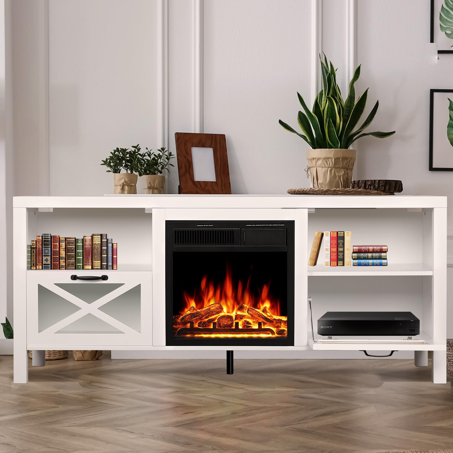 Gracie Oaks Electric Fireplace, 60