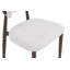 Table de salle à manger 7 pièces 70,9 po rectangulaire à grain de bois avec 6 chaises blanches