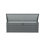Boîte de rangement de terrasse extérieure en métal imperméable de 260 gallons avec bac de rangement verrouillable pour les coussins de meubles de patio, accessoires de piscine et outils de jardin gris foncé