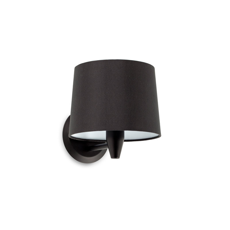 Conga Wall Lamp, Matt Black, Black