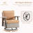 2-piece All - Weather Hand - Woven Resin Wicker 360° Swivel Patio Chair With Cushion & Outdoor Side Table Set - Perfect For Outdoor Living Makeover-1044669938