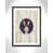 Black Woodgrain Flat Framed
