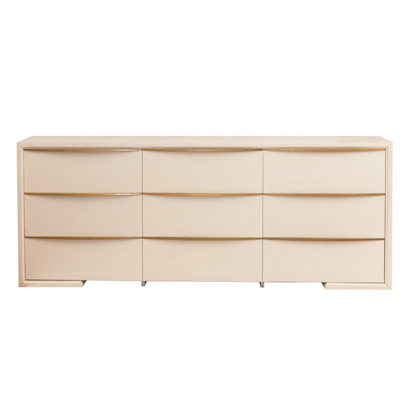 Milano 9-Drawers Dresser In Antique White