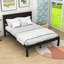 Base de lit plateforme en bois avec tête de lit-1265734520-1265734524