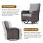 4 chaises de patio pivotantes en rotin avec coussins Ilijah-985207087