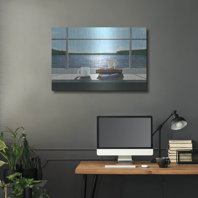 «Sea Views 2» par Murray Henderson, art mural en métal, H 24 po x l 36 po
