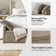 Aristides Modern 59.4" Wide Storage Bench with Two Pillows