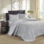 Couvre-lit réversible gris grand - Motif de courtepointe remarquable surdimensionné pour un positionnement exceptionnel
