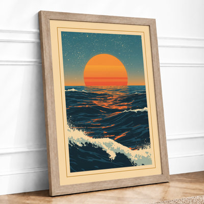 Sun Over Waves Coastal - Print