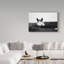 « flirt white cheval », reproduction de photo sur toile tendue-30314457