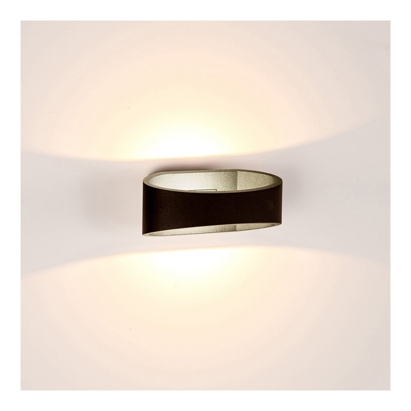 Bennette 7.5cm H Outdoor Armed Sconce, Black