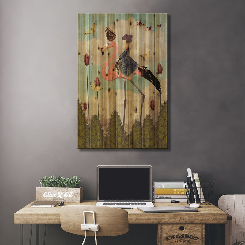 Kellswater Look Up - Vertical par - Impression sur bois sans cadre, H 26 po x l 18 po x P 1,5 po
