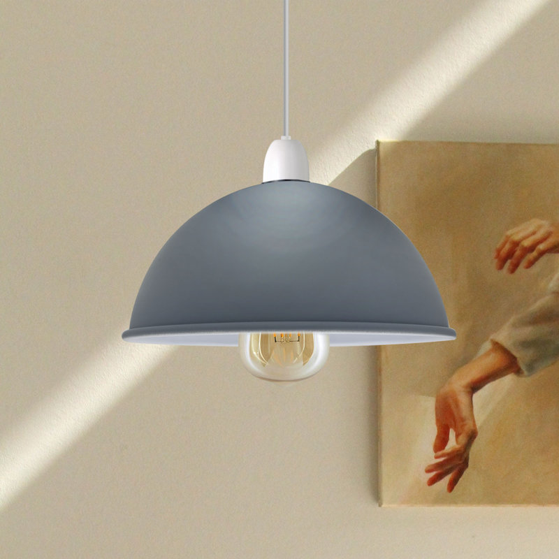 Arroe 14cm H Metal Lamp Shade ( Uno ) in Grey