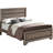 Washed Taupe Queen Panel Bed