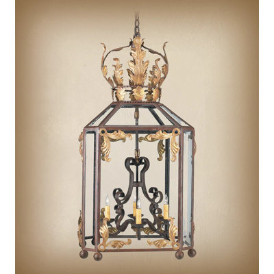 Laurencho 4 - Light Dimmable Lantern Geometric Chandelier