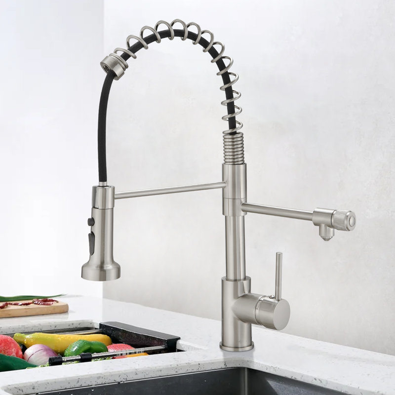 Robinet d'eau potable, Nickel brossé