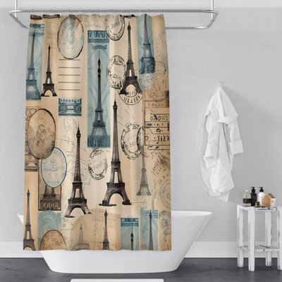 Elberton Abstract Shower Curtain