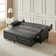 Atravion 73.5'' Transitional Vegan Leather Sofa Bed with Button-tufted Back