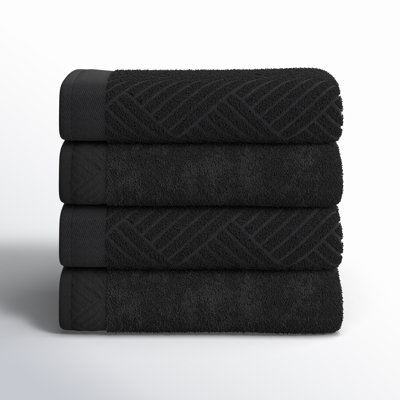 Osterley Certified Egyptian Cotton Jacquard And Solid Bath Towels